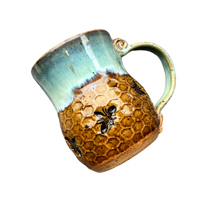 Bee Mug - Seafoam