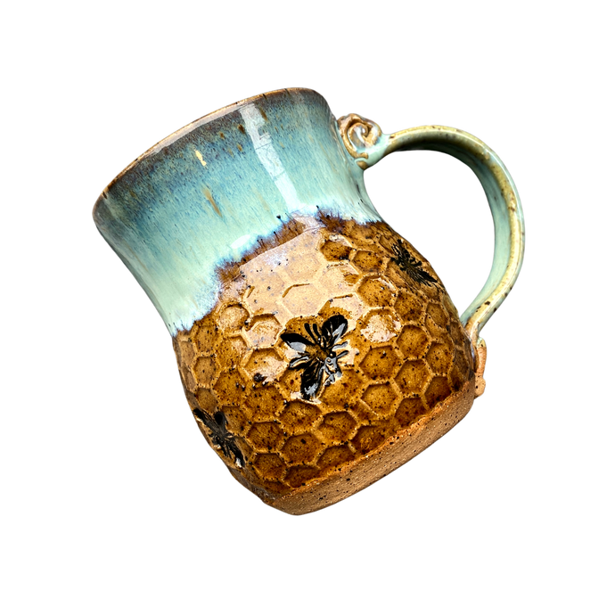 Bee Mug - Seafoam