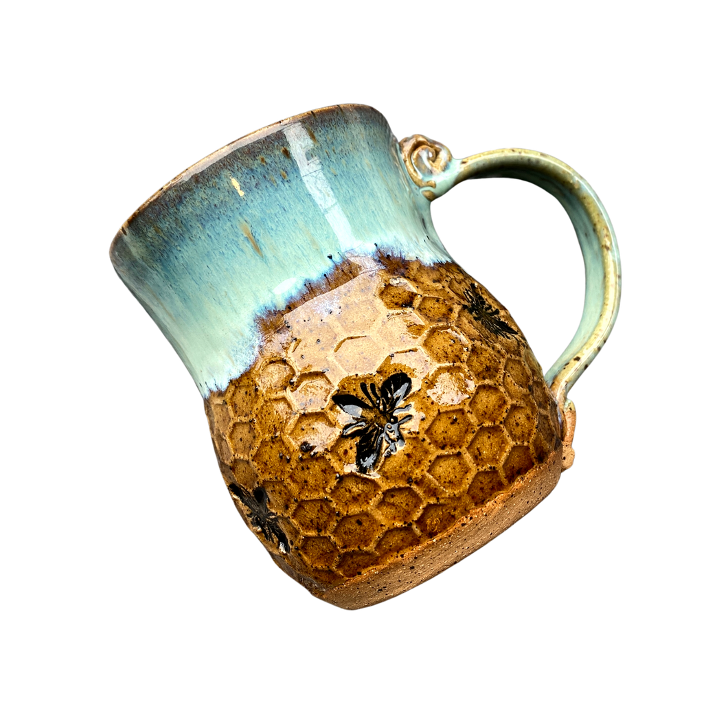 Bee Mug - Seafoam