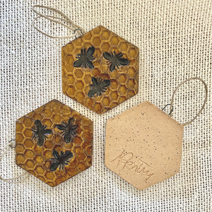 Three Bee Ornament
