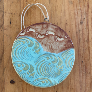 Footprints in the Sand Ornament