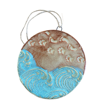 Load image into Gallery viewer, Footprints + Paw Prints in the Sand Ornament